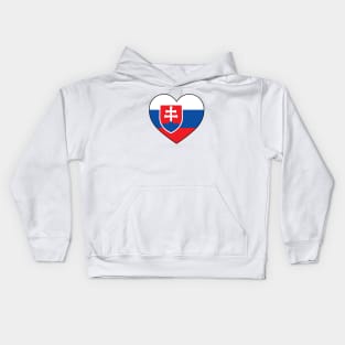 Heart - Slovakia Kids Hoodie